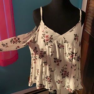 Cold Shoulder Floral Top